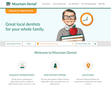 Tablet Screenshot of mountaindental.com